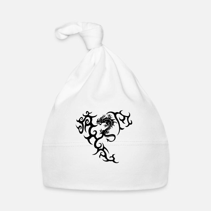 Dragon tribal dragon Organic Baby Cap