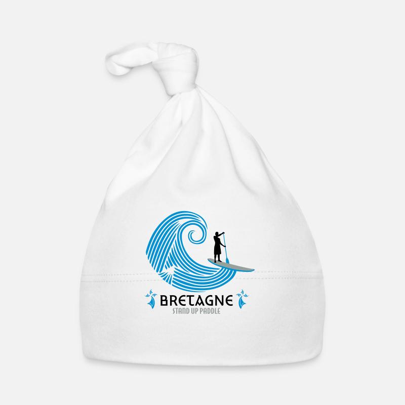 PADDLE BREIZH BRETAGNE - Bonnet bio Bébé - blanc