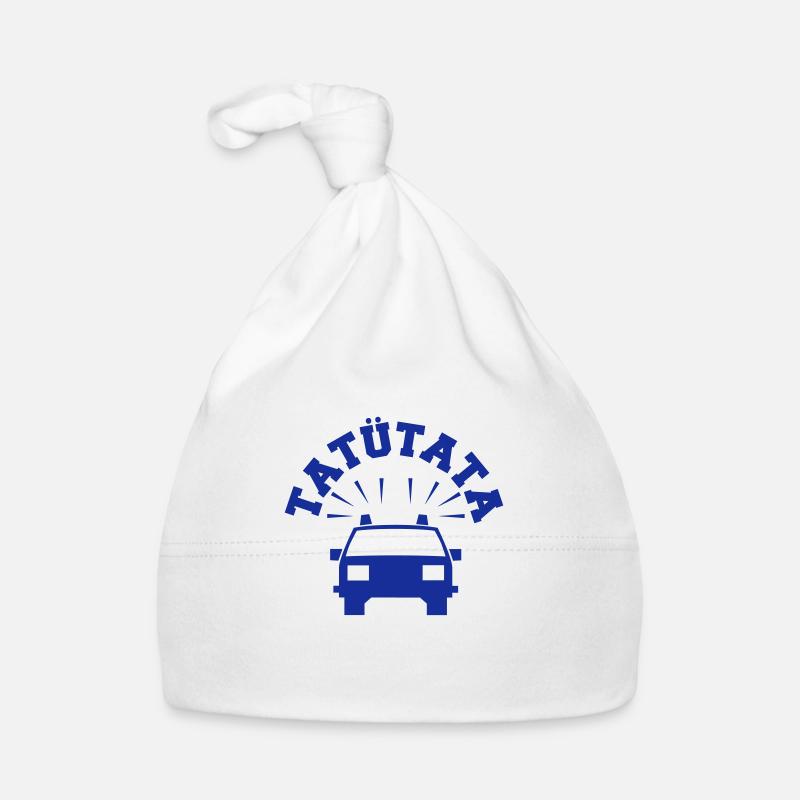Polizei - Baby Bio-Mütze - Weiß