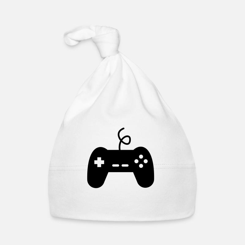 Geek Gamer Video Game Console Controller Organic Baby Cap