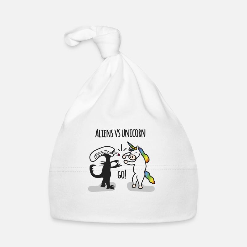 Aliens vs. Unicorn Organic Baby Cap