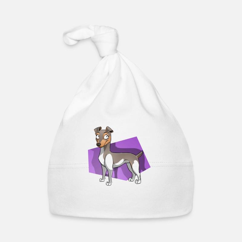 Terrier Bresilien Bleu Tricolore - Bonnet bio Bébé - blanc