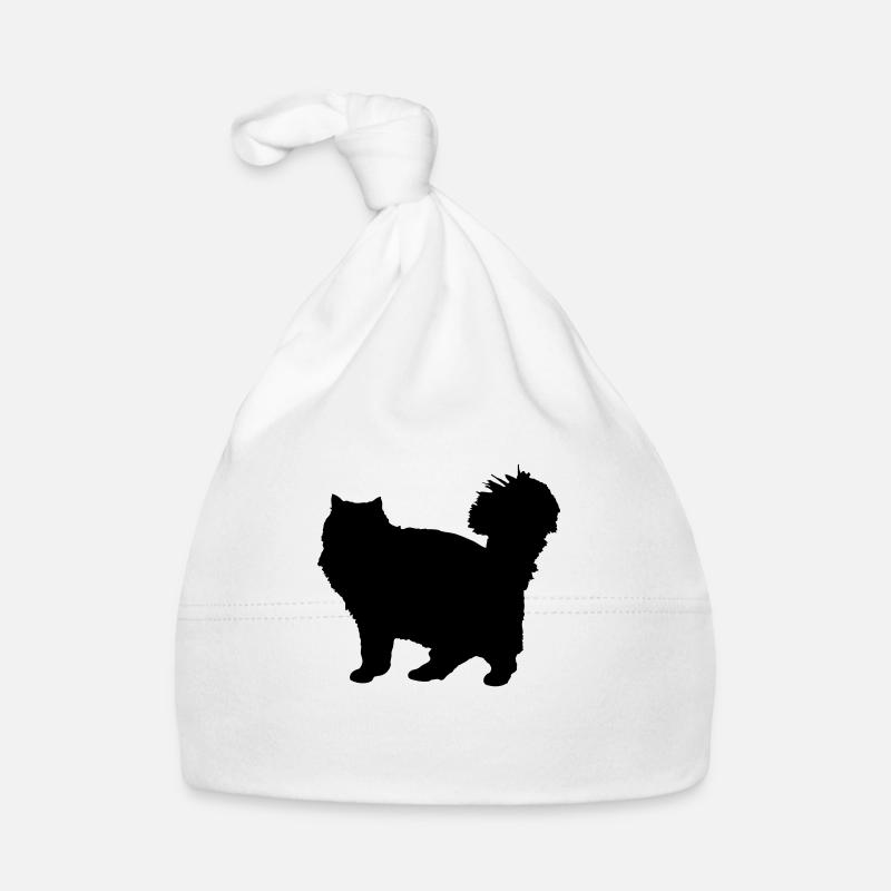 Vector Cat Silhouette Bonnet bio Bébé
