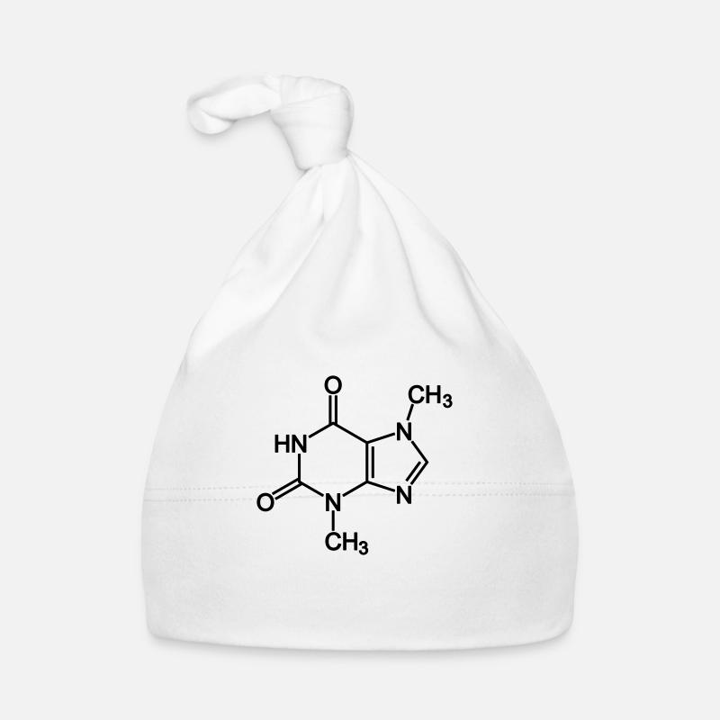 Theobromine Molecule (Chocolate) Organic Baby Cap