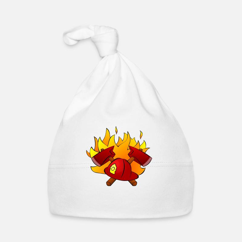 feu de pompier pompier pompier camion de pompier Bonnet bio Bébé