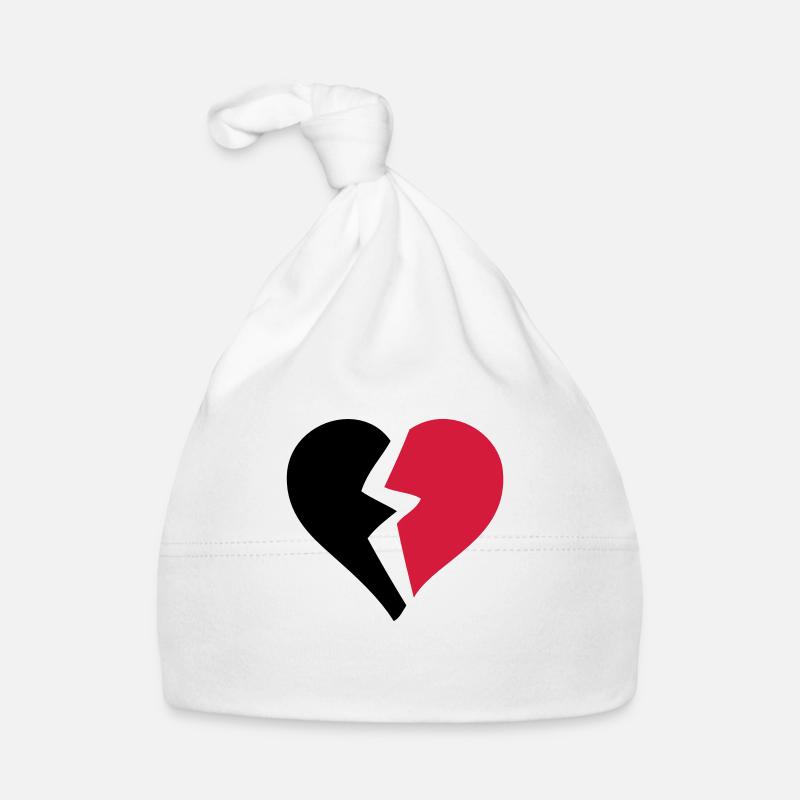 love heart heart break break break Organic Baby Cap