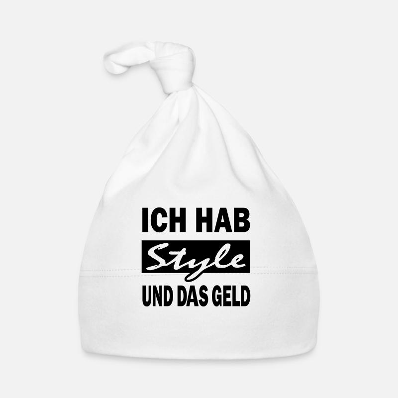 ich hab style und das geld Baby Bio-Mütze