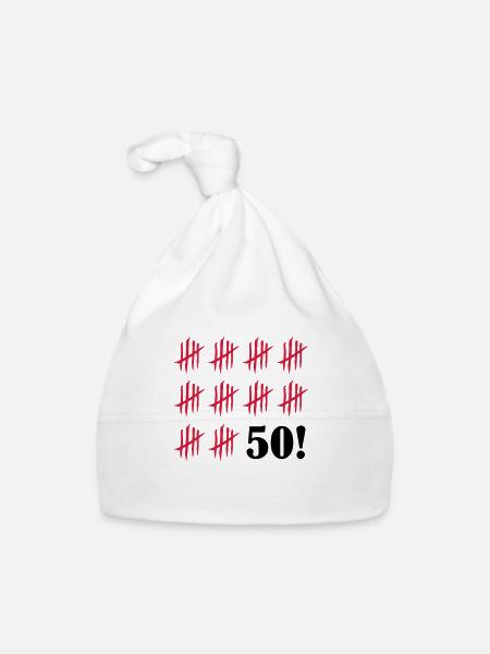 kratzer_50_2 - Baby Bio-Mütze - Weiß - Vorne