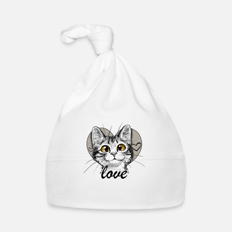 chat coeur Bonnet bio Bébé