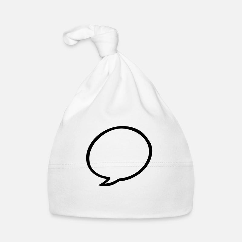 speech bubble Organic Baby Cap