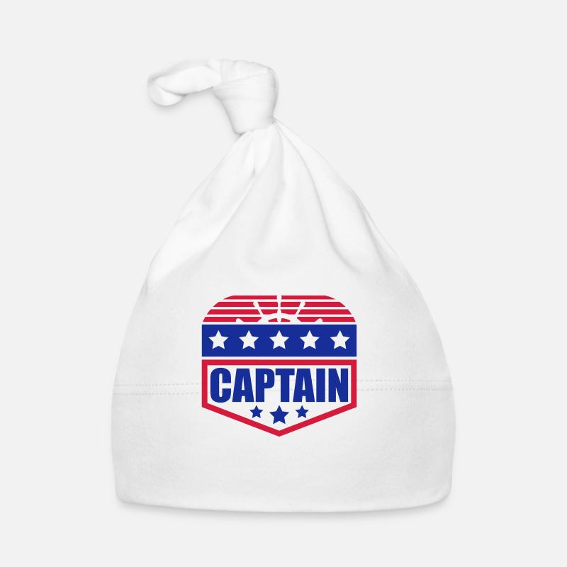 Captain Steuerrad Abzeichen Rang Baby Bio-Mütze