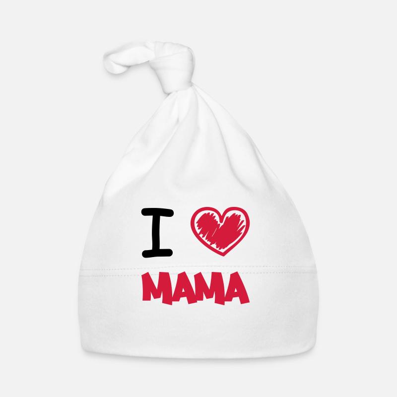 i_love_mama_2 Baby Bio-Mütze