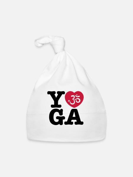 yoga - Baby Bio-Mütze - Weiß - Vorne