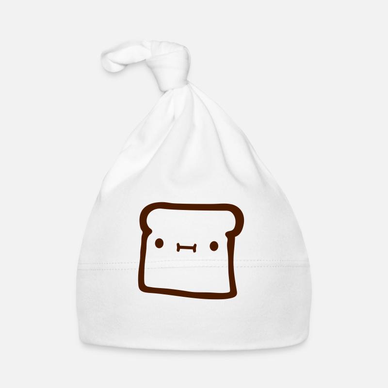 bread toast slice Organic Baby Cap