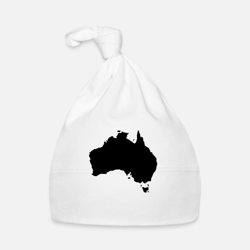 australia map Baby Bio-Mütze