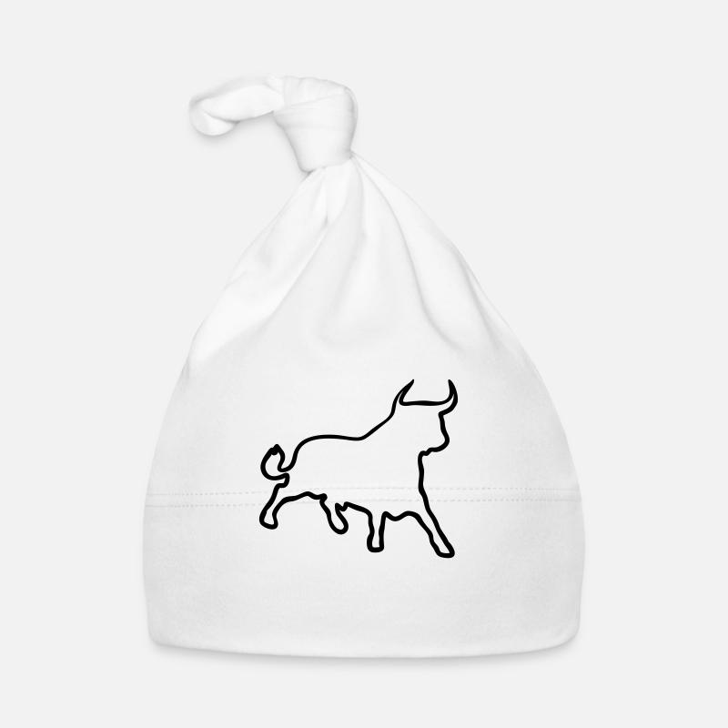 Stier / Toro / Bull / Kontur Baby Bio-Mütze