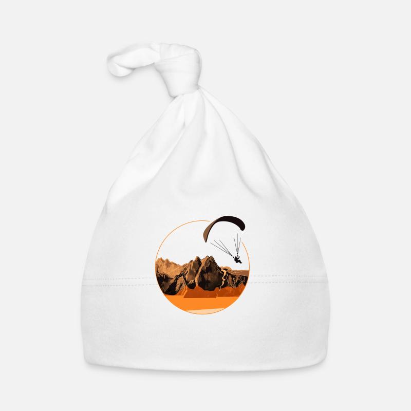 Paragliding paragliding mountains retro Organic Baby Cap