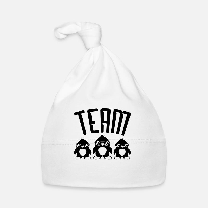 Cool Pinguine Logo Baby Bio-Mütze