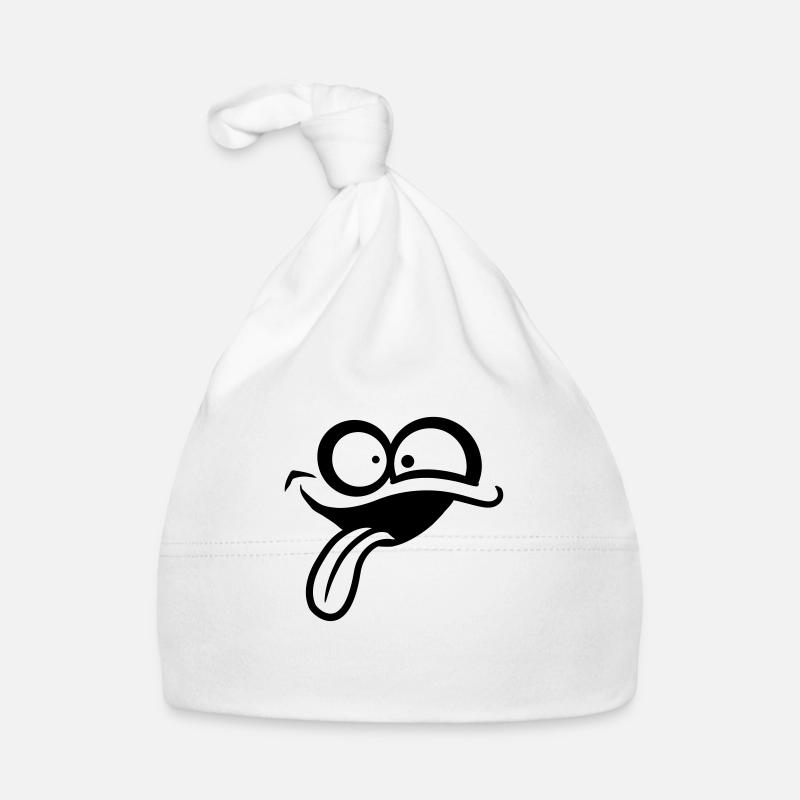 Visage comique fou Bonnet bio Bébé