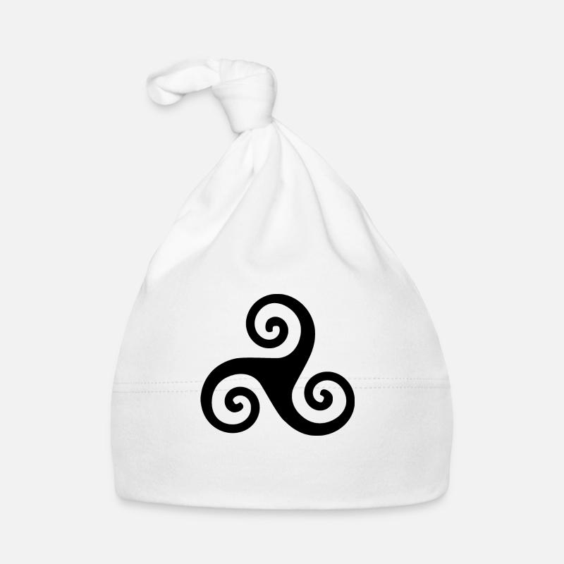 Celtic Triskele Organic Baby Cap