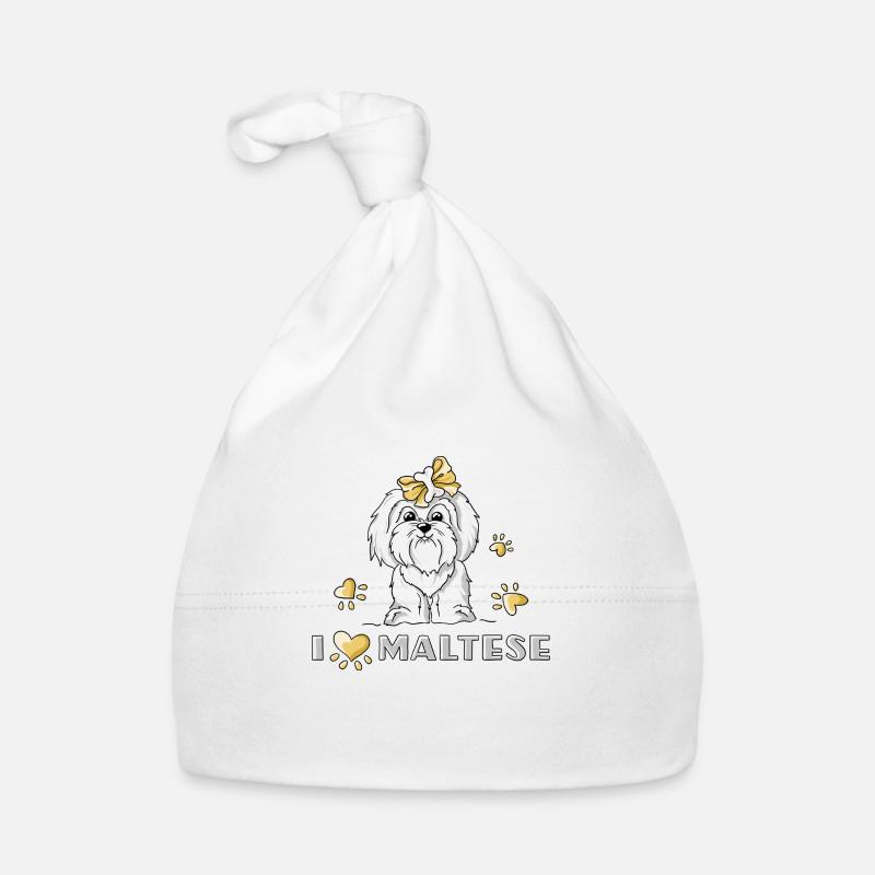 Fille maltais Bonnet bio Bébé