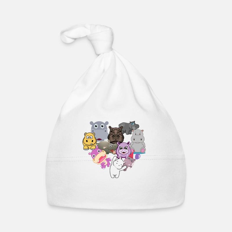Hippo-Liebe Baby Bio-Mütze