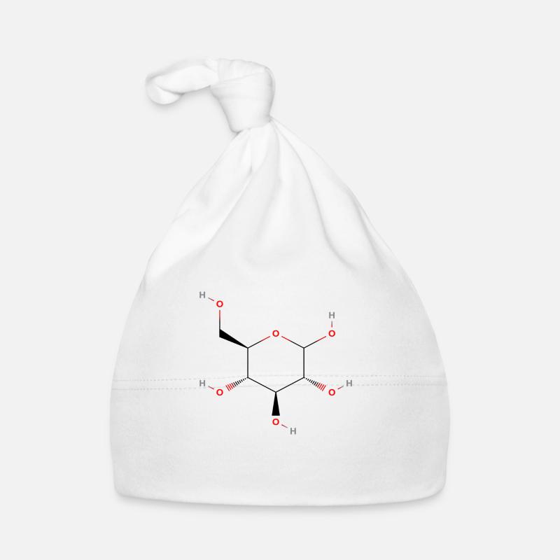 Molécule de glucose - Formule structurale colorée Bonnet bio Bébé