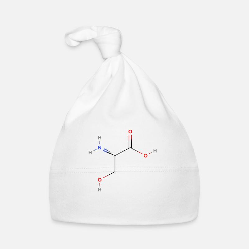 Serine Molecule - Colored Structural Formula Organic Baby Cap