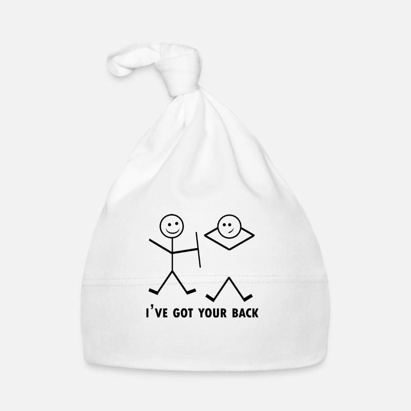 i ́ve got your back - Organic Baby Cap - white