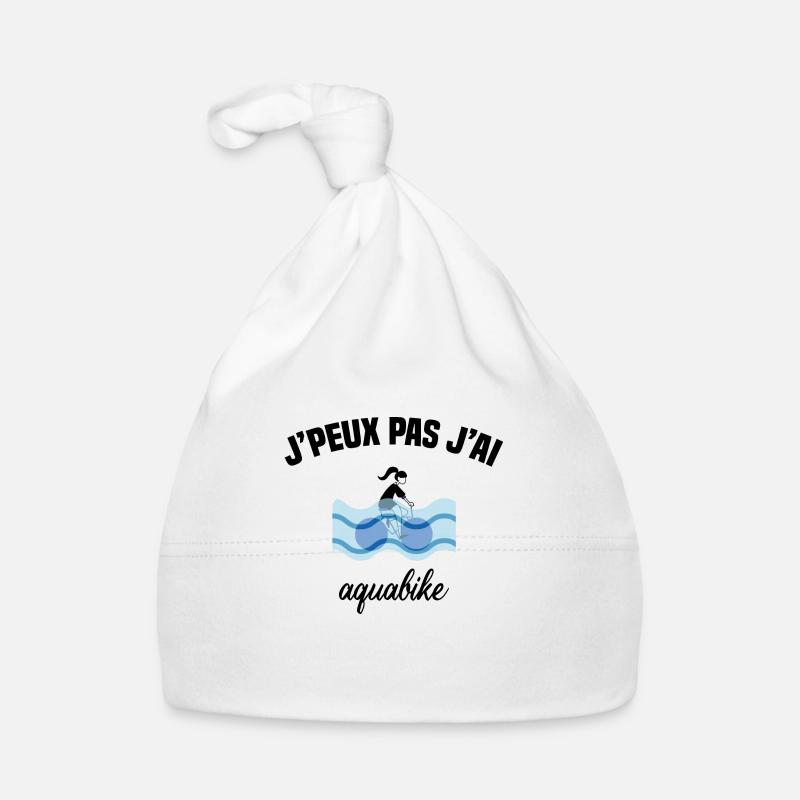J'peux pas j'ai aquabike - Bonnet bio Bébé - blanc