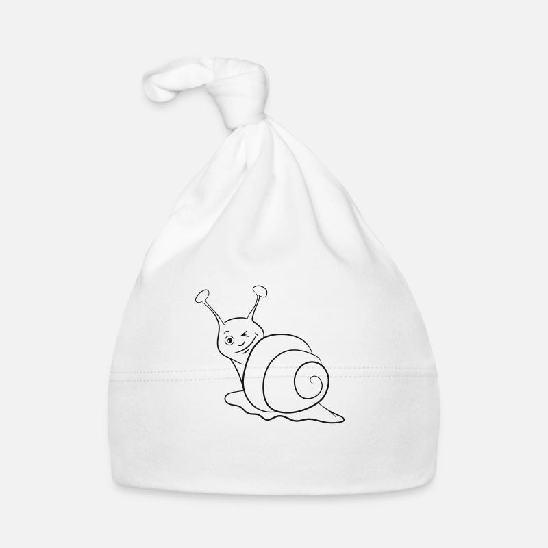 Escargot drôle clin d’œil Bonnet bio Bébé
