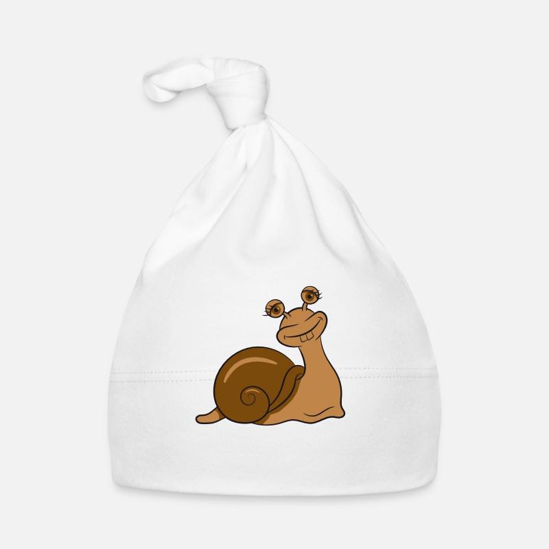 Escargot drôle de sucré Bonnet bio Bébé