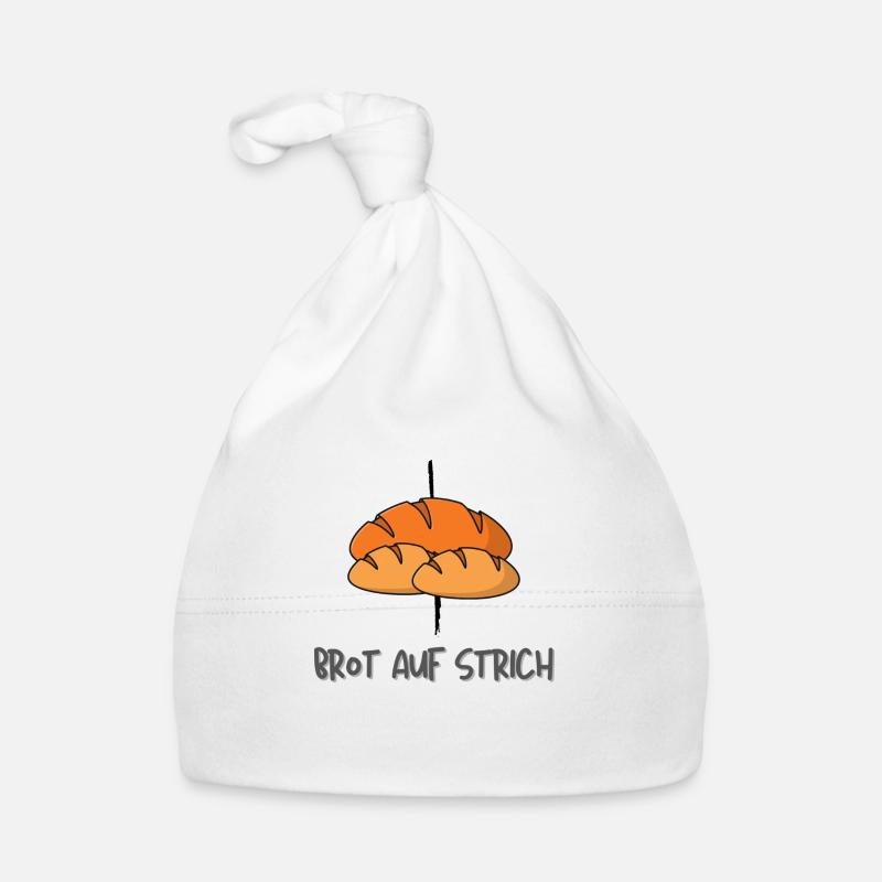 Brotaufstrich oder Brot auf Strich Baby Bio-Mütze