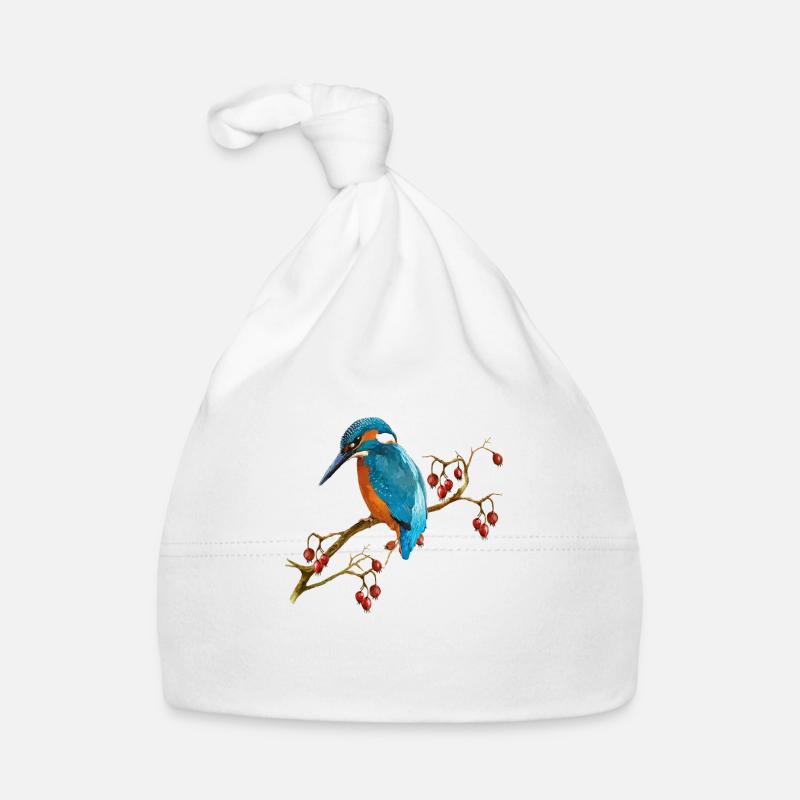 Bunter Vogel Baby Bio-Mütze