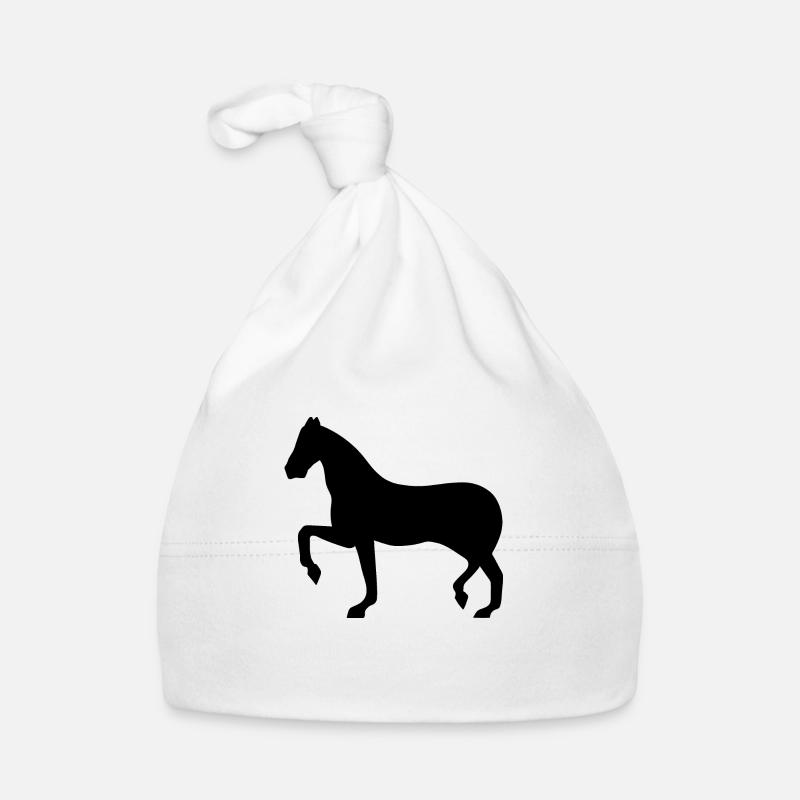 Silhouette de cheval Bonnet bio Bébé