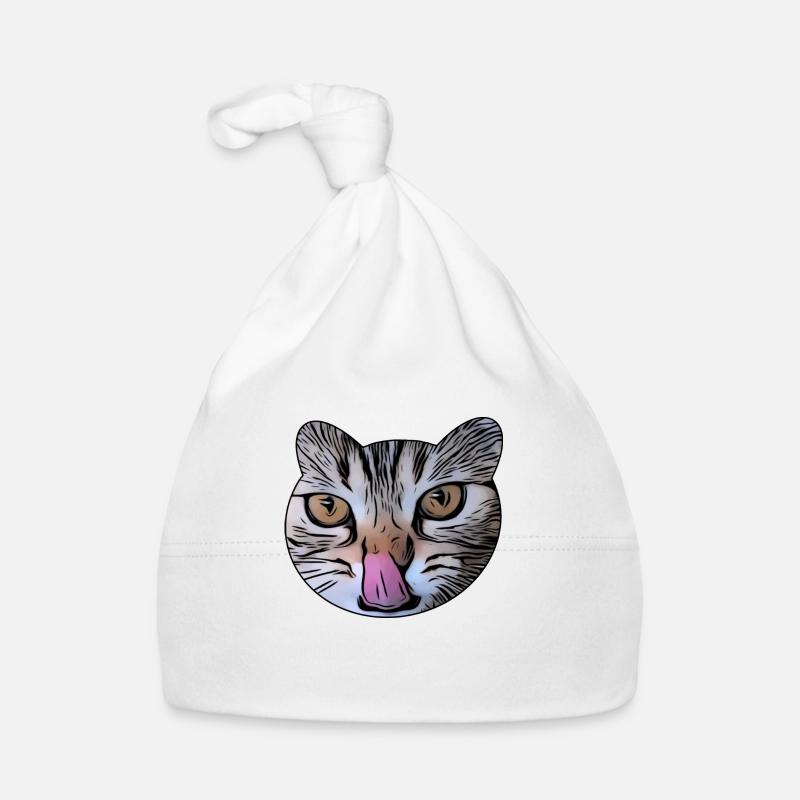 Verschleckte katze Baby Bio-Mütze