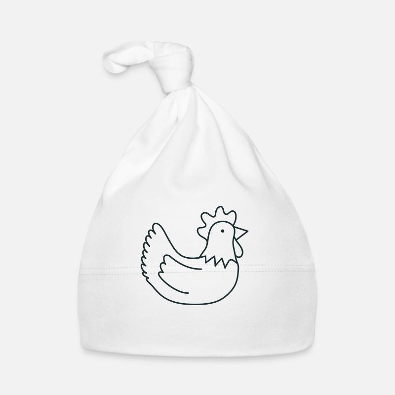 Roundy chook chicken hen Organic Baby Cap