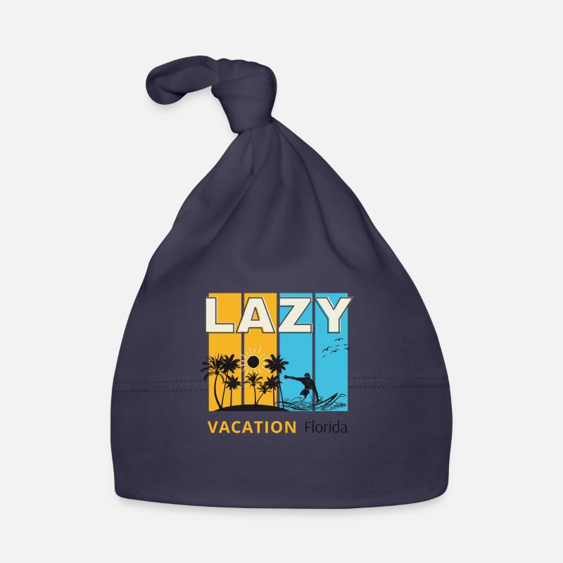 Lazy vacation Florida Organic Baby Cap