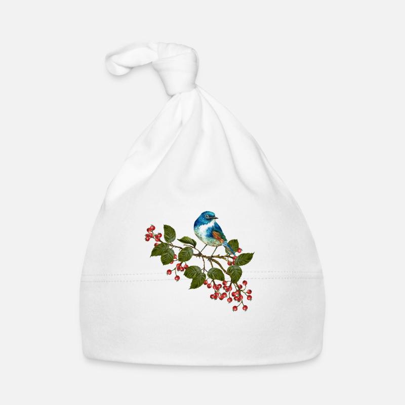 Oiseau coloré Bonnet bio Bébé