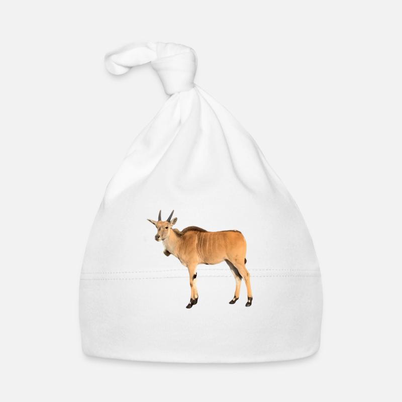 Antilope - Baby Bio-Mütze - Weiß