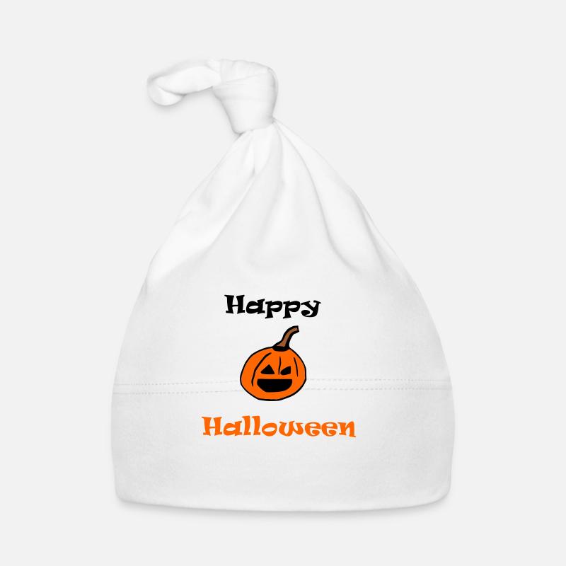 Joyeux halloween - Bonnet bio Bébé - blanc