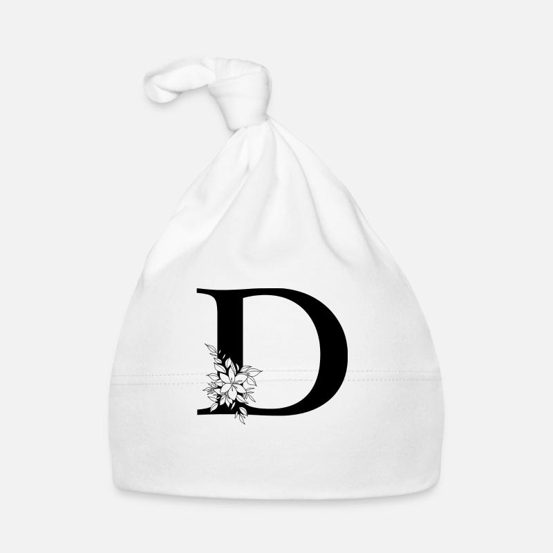 Buchstabe D Baby Bio-Mütze