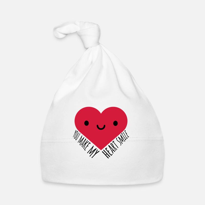 make my heart smile Organic Baby Cap