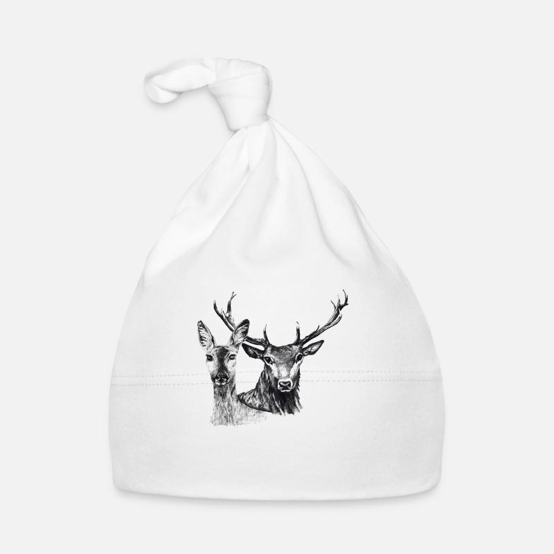 Deer and doe Organic Baby Cap