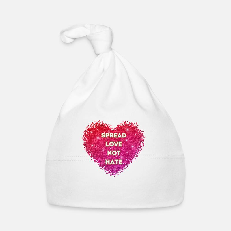 Love not Hate 3 Baby Bio-Mütze