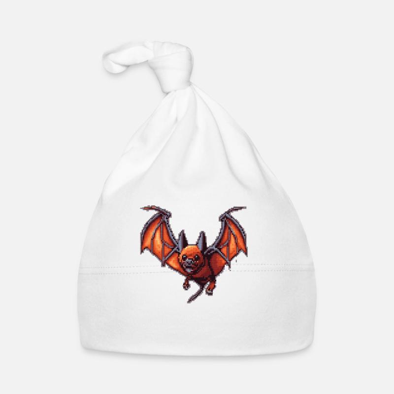 Flying fox dans les graphismes vintage 16 bits de l’ancien temps Bonnet bio Bébé