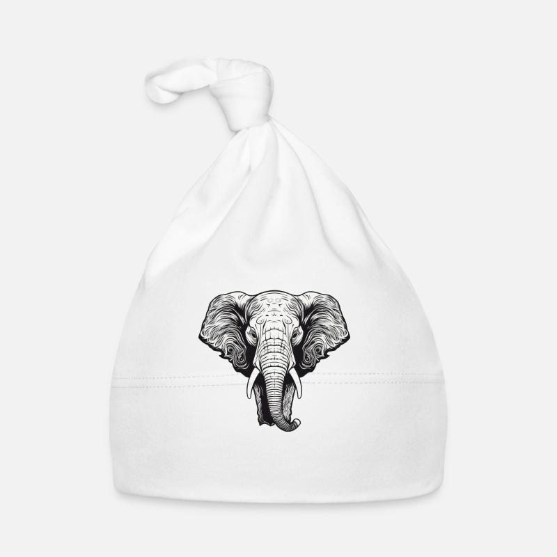 Elephant Organic Baby Cap
