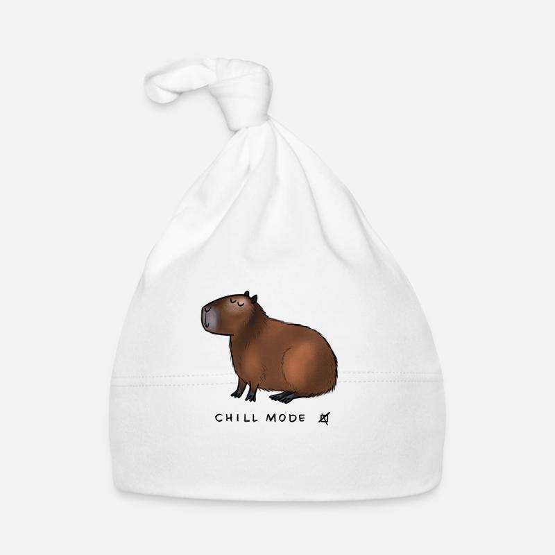 Mode de refroidissement Capybara - Bonnet bio Bébé - blanc