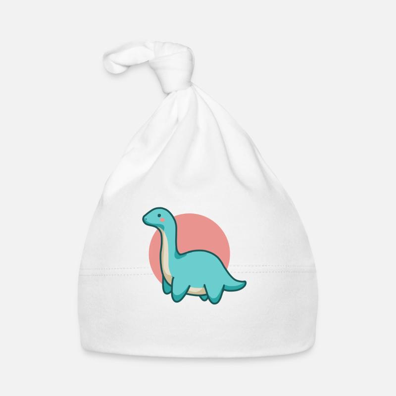 Süßer Dinosaurus mit langem Hals, Brontosaurus Baby Bio-Mütze