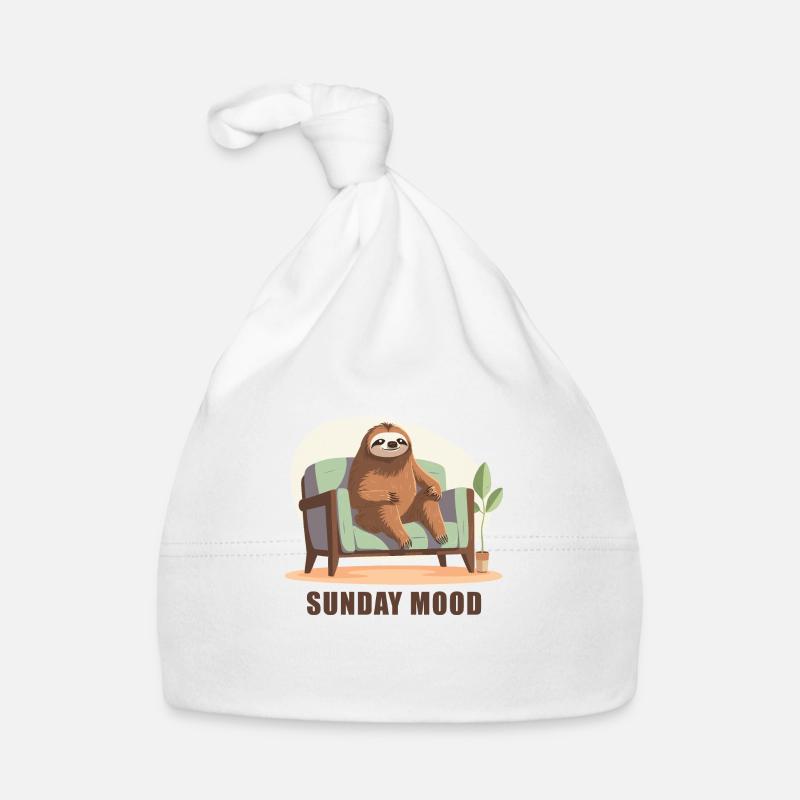 Ambiance du dimanche - Bonnet bio Bébé - blanc